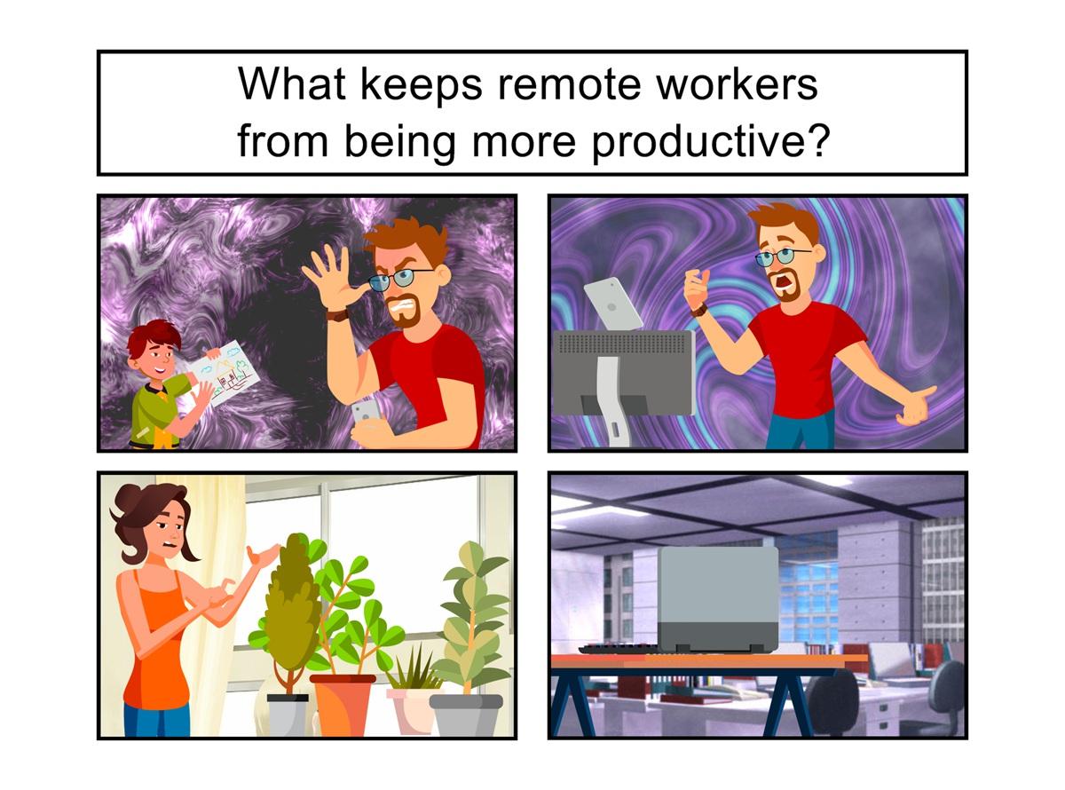 What keeps remote workers from being more productive?